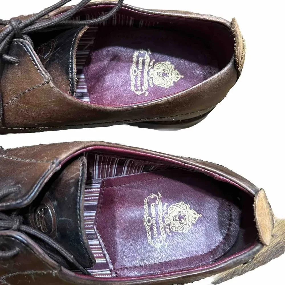 Base London Men's Hewitt Brown Derby Shoe Size - EUR 46 / US‎ 13